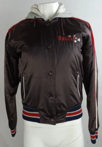 Vintage Anaheim Angels MLB Major League Women's Satin Bomber Jacket - Picture 1 of 8