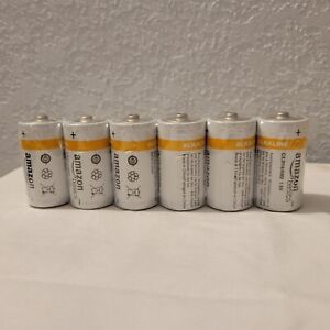 Pack of 6 Amazon Basics Alkaline C Batteries Brand New Sealed Package