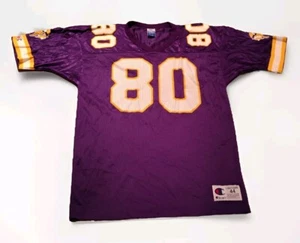 Vintage Minnesota Vikings NFL Jersey Mens 44 Purple Cris Carter USA Made 90s - Picture 1 of 16