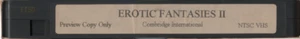 EROTIC FANTASIES II - More Auditions - VHS - NTSC - As new - Critic Review tape - Bild 1 von 3