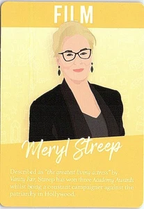 Tarjeta de juego de película Meryl Streep Girl Power - Imagen 1 de 2