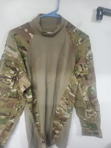 Large Massif Army Combat Shirt ACS OCP Multicam Flame Resistant FR crew neck Use - Picture 1 of 12