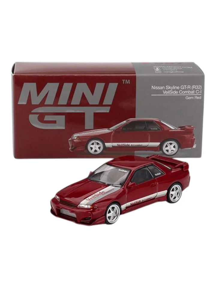 MINIGT Nissan Skyline GT-R (R32) VeilSide Combat C-1 Gem RED - 987 SCALA 1:64 - Immagine 1 di 1