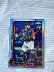 2025 Topps Chrome - Adrian Del Castillo #240 Refractor Rookie RC AZ DIAMONDBACKS - Picture 1 of 2