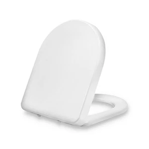 Tapa de inodoro Dombach en forma de D descenso automático antibacteriano antiestático blanco - Imagen 1 de 12