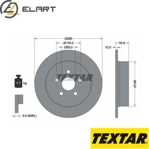 2x BRAKE DISC 92135703 FOR TOYOTA AVENSIS 1AD-FTV 1AZ-FSE/FE 2.0L 3ZZ-FE 1.6L - Picture 1 of 8