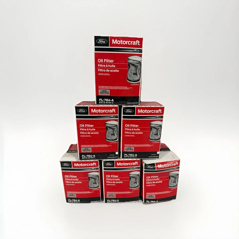 (6) Filtro de aceite para motor diésel Motorcraft FL-784-A Select F-250 F-350 6,9 L 7,3 L Foto 1 de 4