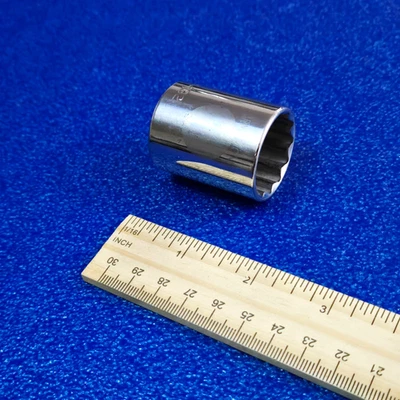 1" ARMSTRONG USA 12PT 1/2" DR SOCKET P/N 12-132 AUTO REPAIR HAND TOOL LOT - Image 1 of 4