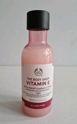 Body Shop Vitamin E Aqua Boost Essence Lotion 160ml New Rare FREE FAST P&P  - Image 1 of 4