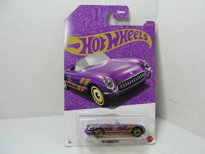 Hot Wheels 2025 Pearl & Chrome 57th Anniversary '55 Corvette 4/6 - Picture 1 of 2