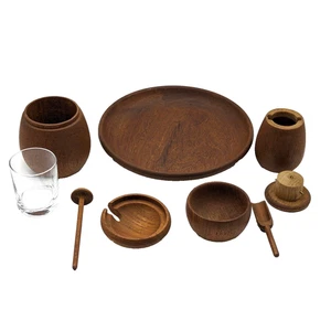 Kay Bojesen Danish Teak Condiment Set – Mid-Century Modern Kitchen Decor Denmark - Foto 1 di 10