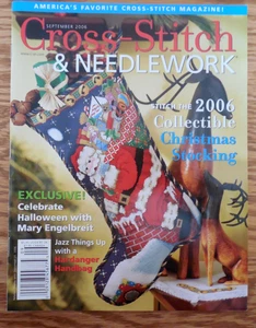 EUC  September 2006 "Cross-Stitch & Needlework" Magazine w Christmas Stocking - Picture 1 of 4