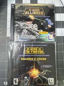 Star Wars: X-Wing vs. TIE Fighter w/ Balance of Power SEALED 2001 OOP & Alliance - Picture 1 of 4
