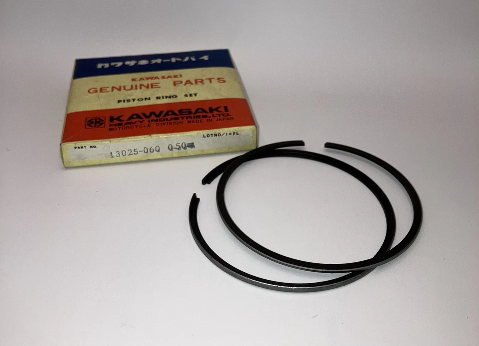 ¡Nuevo! "Anillos de pistón originales Kawasaki KX400 1975-1976 0,020"" OS - JB5" Foto 1 de 1