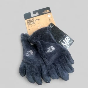 North Face Osito ETip Touchscreen Gloves Gray Youth Girl Small 8/10 NWT - Picture 1 of 5