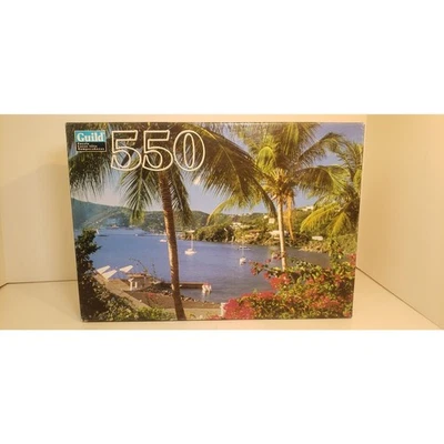 Hasbro Guild 550 Pc Puzzle St. Thomas US Virgin Islands 14x18 Sealed - Image 1 of 4
