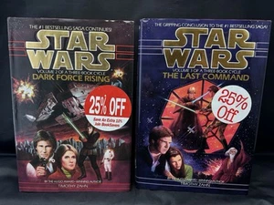 Star Wars Thrawn Trilogy 2 & 3 HC 1st Ed, Timothy Zahn, Dark Force, Last Command - Picture 1 of 10