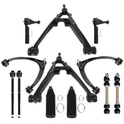 12pcs For 2007-2013 Chevrolet Tahoe Front Control Arm And Ball Joint Tie Rod End Foto 1 de 4