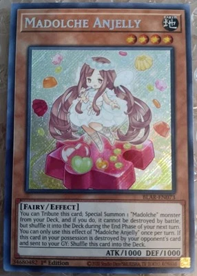 Yugioh Madolche Anjelly BLAR-EN073 Secret Rare 1st Ed NM - Image 1 of 2