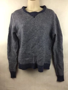 Women's J Crew Blue Knit Lambswool Sweater Size L - Picture 1 of 3