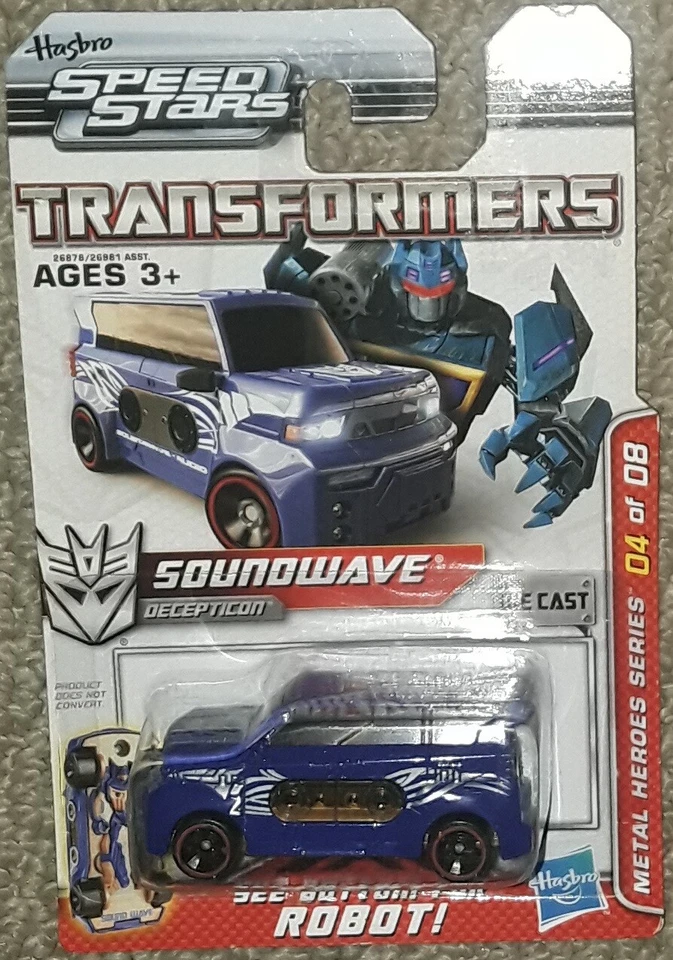 Transformers Speed Stars Soundwave metal heroes series new sealed mosc - Image 1 of 4