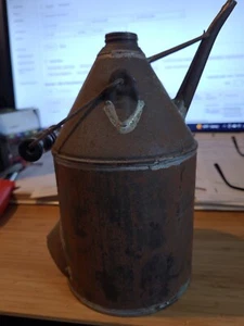 Vintage. ! Ölkanne Bügelgriff langer Auslauf Schraubverschluss tolle Patina! - Bild 1 von 12