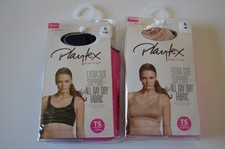 Quantity 2 Playtex Jetsetter Wire Free Bra NUDE AND BLACK Size: XL M46P *NEW*