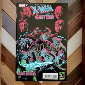 X-MEN: CURSE OF THE MAN-THING #1 (Marvel 2021) 1er equipo aplicación Dark Riders, casi nuevo/nuevo - Imagen 1 de 1