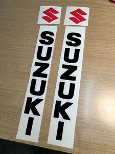 X2 SUZUKI  Fork Sticker / Decal's Perfect for forks, 16 Colours. non Oem - Picture 1 of 6