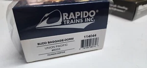 RAPIDO TRAINS HO-SCALE 1/87 UP RR BAGGAGE DORM CAR - Picture 1 of 2
