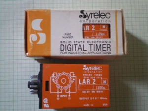 SYRELEC / CROUZET DELAY ON MAKE TIMER ( 0.06 TO 160 SEC ) TYPE LAR 2 110VAC - Picture 1 of 3