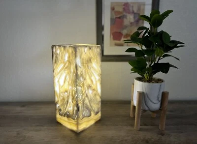 Onyx Lamp / Stone Lamp / Table Lamp / Onyx Light / Alabaster Lamp / Desk Lamp - Image 1 of 4