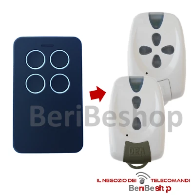 BERIBESHOP TELECOMANDO COMPATIBILE CON DEA TD2, TD4, TR2, TR4 PER GARAGE CANCELLO