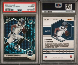 PSA 10 2021 Panini Mosaic Mosaic Genesis #319 D'Wayne Eskridge RC Seahawks POP9 - Picture 1 of 1