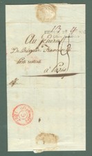 TOSCANA. Periodo napoleonico. Lettera da Firenze per Parigi del 25 Agosto 1807.