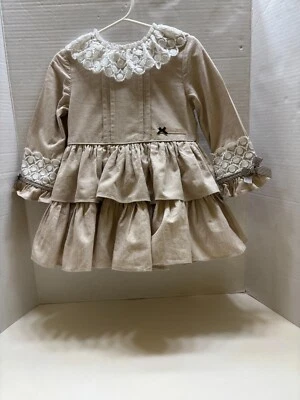 Dolce Petit Niñas Moca Volantes en Capas Oxford Encaje Talla 2 T Foto 1 de 4