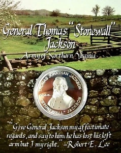 General Thomas Stonewall Jackson Army of Northern Virginia Coin - Bild 1 von 2