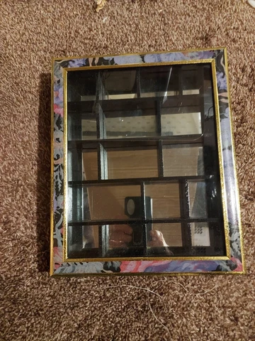 8 x 10" Hanging display shelf Cabinet Curio Case glass mirrored Table wall Cover