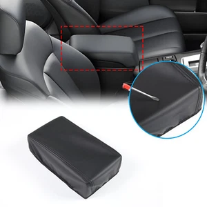 Black Leather Car Armrest Box Cover Handrest Protector For Subaru Outback 10-14 - Imagen 1 de 10