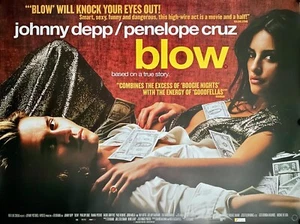 PÓSTER CUÁDRUPLE BRITÁNICO 2001 ORIGINAL 30"" X 40"" JOHNNY DEPP & PENÉLOPE CRUZ - Imagen 1 de 1