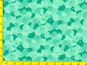 Meeresschaum grüne Kreise auf Kreisen Meterware CPAGRE05970 - Bild 1 von 1