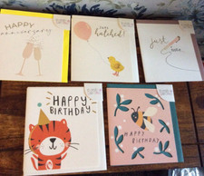 Caroline Gardner Mixed Greetings Cards - Pack of 5