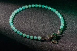Natural Amazonite Bracelet – Handmade Jewelry Gift – Calming Gemstone for Her - Picture 1 of 1