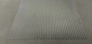 1x Streckgitter Streckmetall Gitter Stahl blank DC01 615x615 t=2,0mm Weite=22mm - Bild 1 von 2
