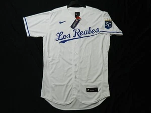 Authentic Kansas City Royals Hispanic Los Reales White Flex Base Jersey 44 - Picture 1 of 1