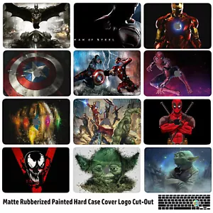 Super Hero Popular Movie Pattern Matte Hard Case KB Cover For Macbook Air Pro 13 - Picture 1 of 44
