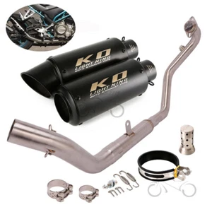Sistema completo para tubo de escape delantero silenciador negro CF-Moto 300NK 300SR 300SS 250SR - Imagen 1 de 13