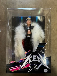 Ken Doll in Faux Fur Coat and Black Fringe - Barbie Movie - IN HAND FREE SHIP - Picture 1 of 10