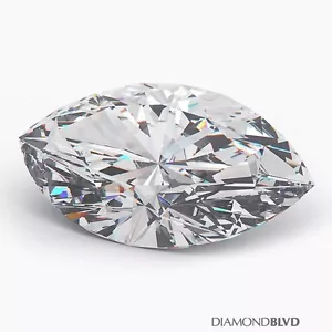 0.92 Carat H/SI1/Ex Cut Marquise Shape AGI Earth Mined Diamond 10.40x5.30x2.75mm - Picture 1 of 4