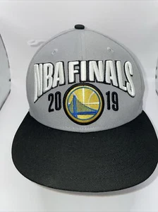 2019 NBA FINALS Golden State Warriors Hat Cap New Era SnapBack Gray Adjustable - Picture 1 of 14